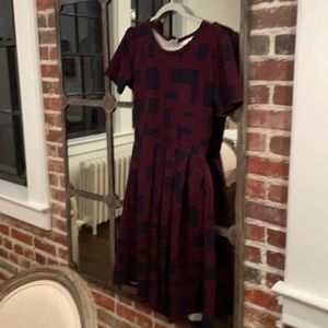 Navy and Maroon LulaRoe small